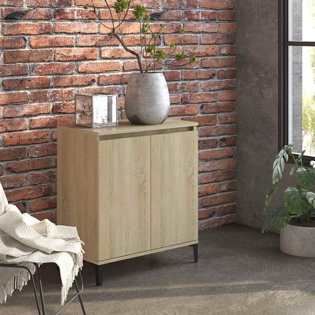 Vidaxl dressoir 60x35x70 cm bewerkt hout sonoma eikenkleurig