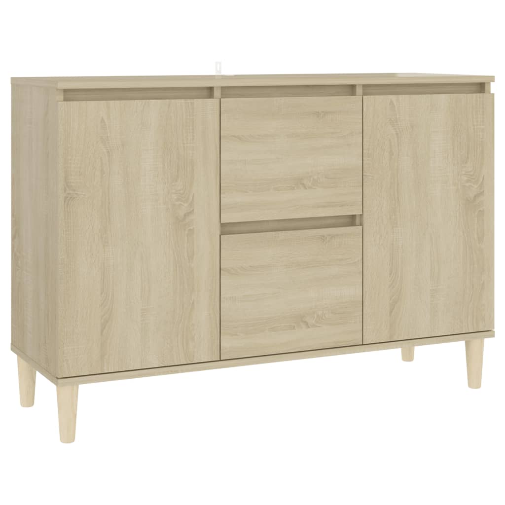 Vidaxl dressoir 101x35x70 cm bewerkt hout sonoma eikenkleurig