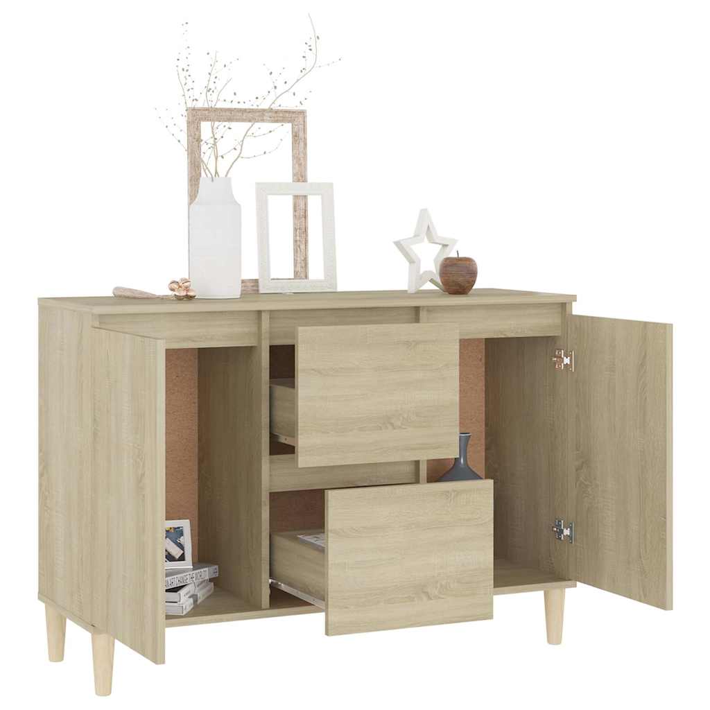 Vidaxl dressoir 101x35x70 cm bewerkt hout sonoma eikenkleurig