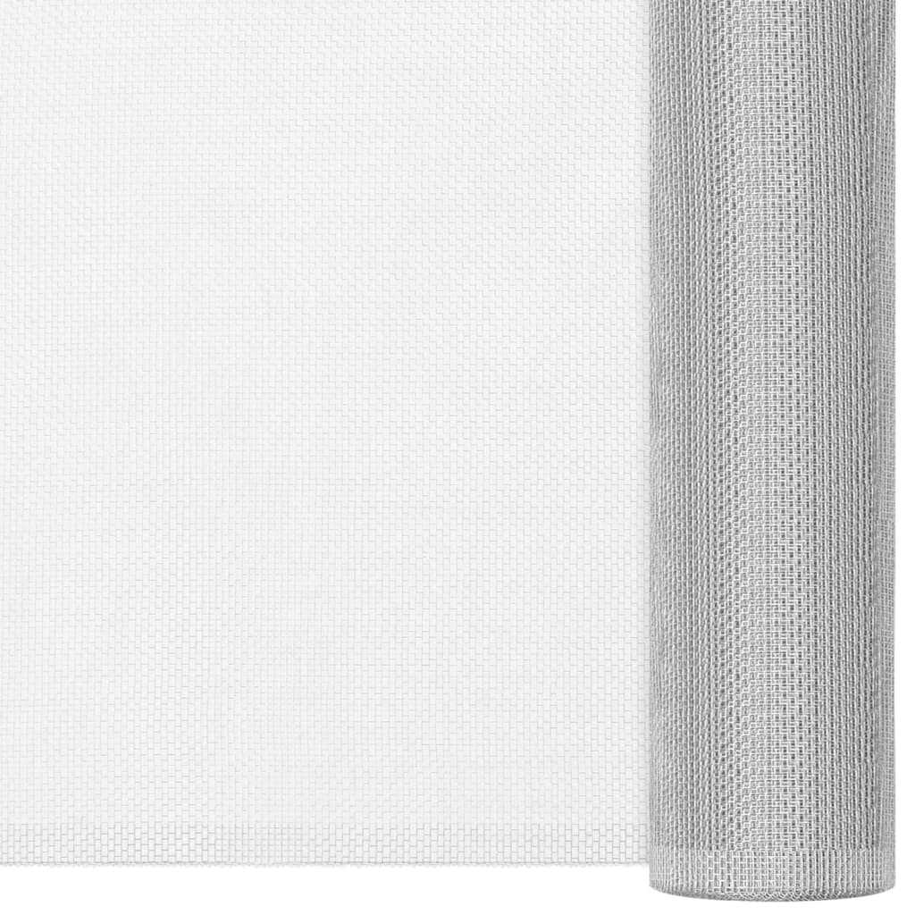 Vidaxl gaas 112x1000 cm aluminium zilverkleurig