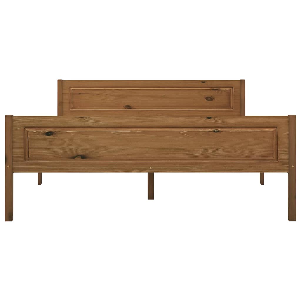 Vidaxl bedframe massief grenenhout honingbruin 120x200 cm