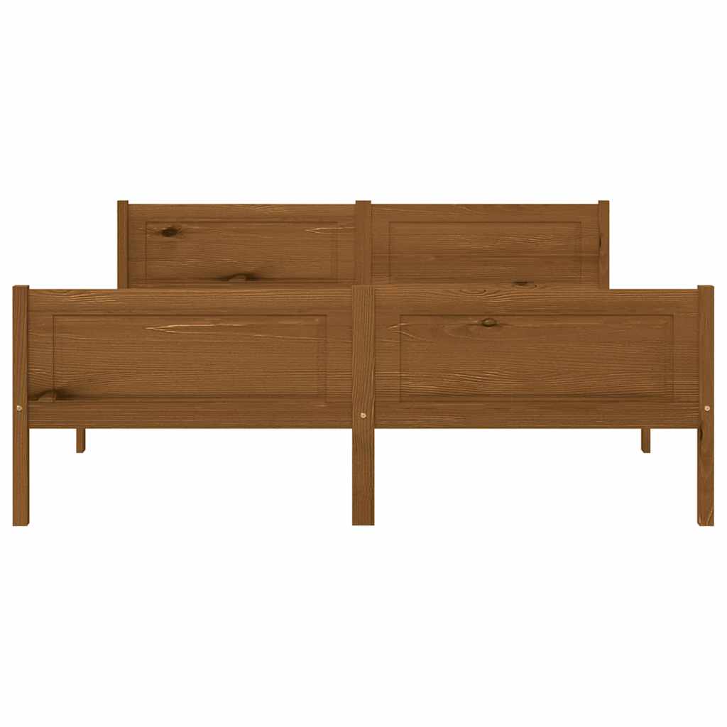 Vidaxl bedframe massief grenenhout honingbruin 160x200 cm