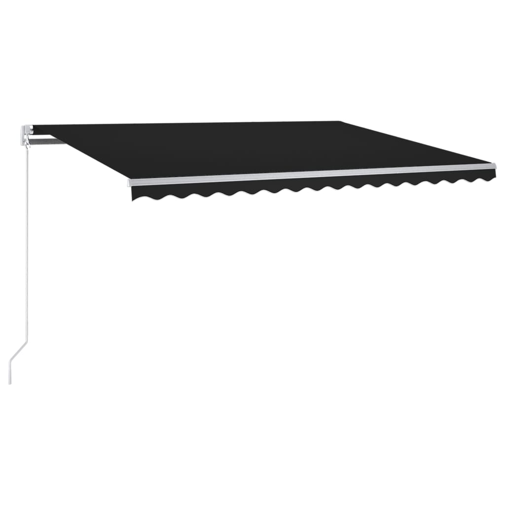 Vidaxl luifel automatisch met led en windsensor 300x250 cm antraciet