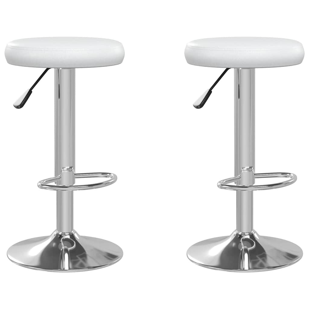 Vidaxl barstoelen 2 st kunstleer wit