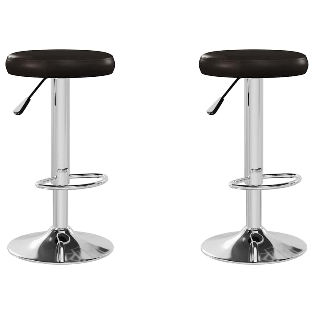 Vidaxl barstoelen 2 st kunstleer bruin