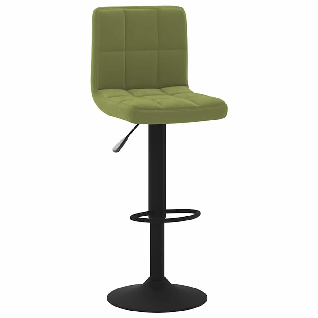 Vidaxl barkrukken 2 st fluweel lichtgroen