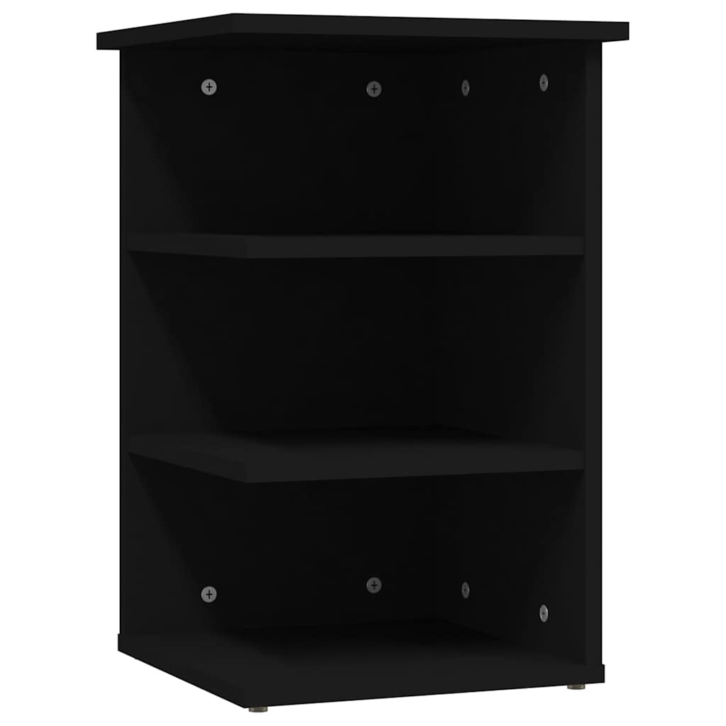 Vidaxl bijzetkast 35x35x55 cm bewerkt hout zwart