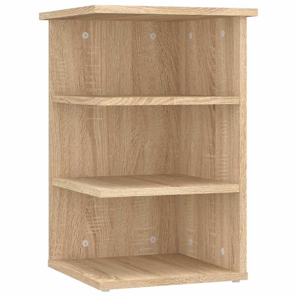 Vidaxl bijzetkast 35x35x55 cm bewerkt hout sonoma eikenkleurig