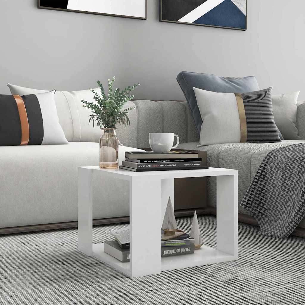 Vidaxl salontafel 40x40x30 cm bewerkt hout wit