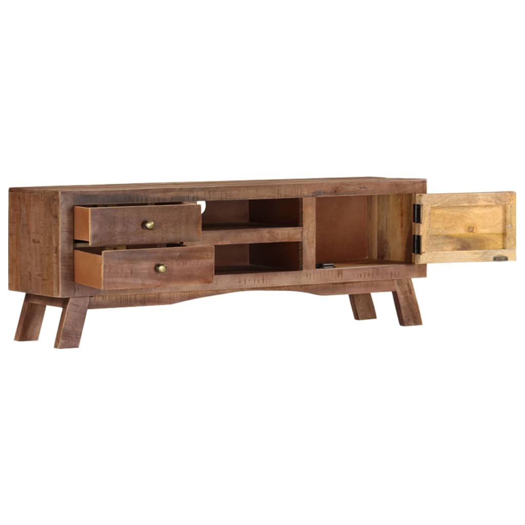 Vidaxl tv-meubel 110x30x40 cm ruw mangohout