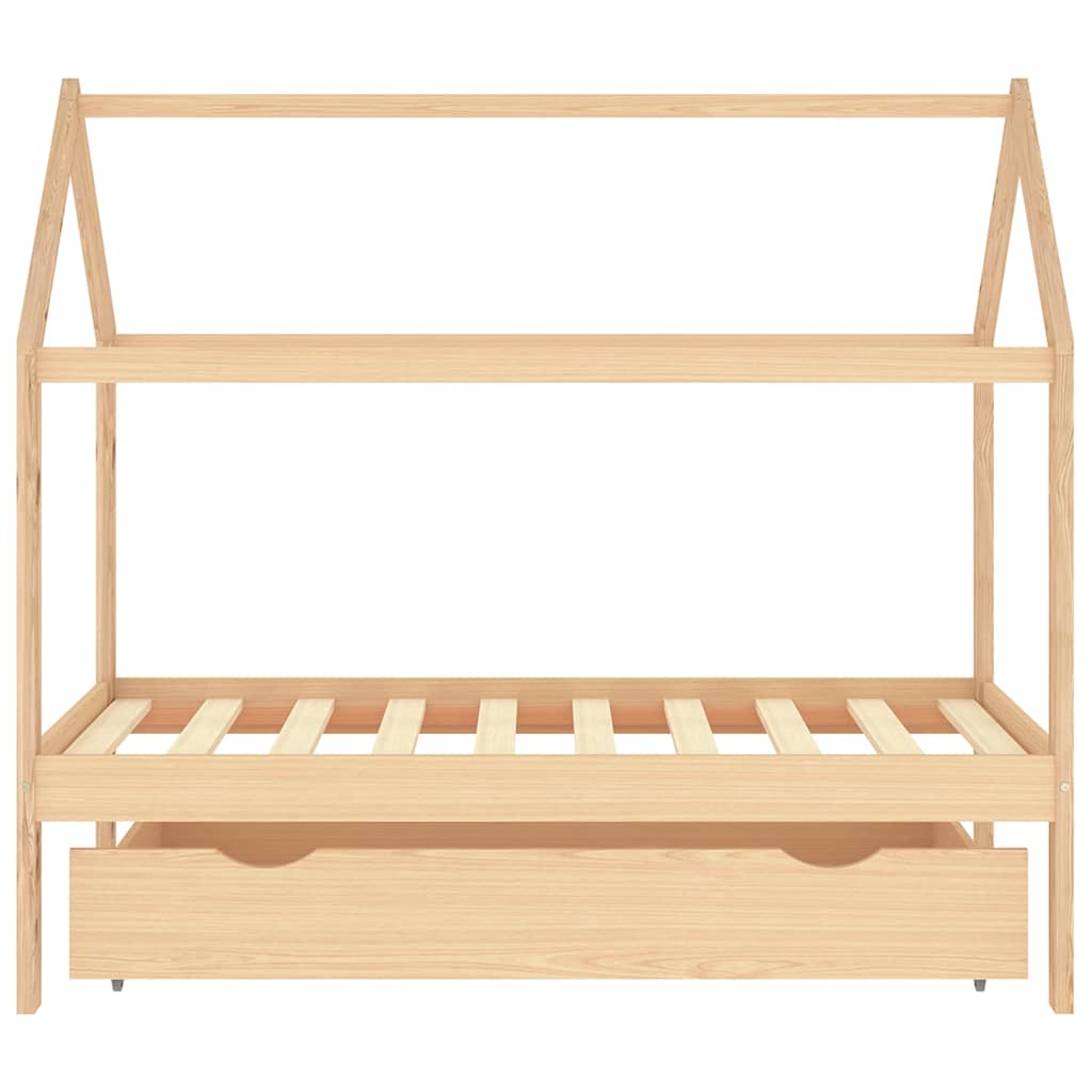 Vidaxl kinderbedframe met lade massief grenenhout 80x160 cm