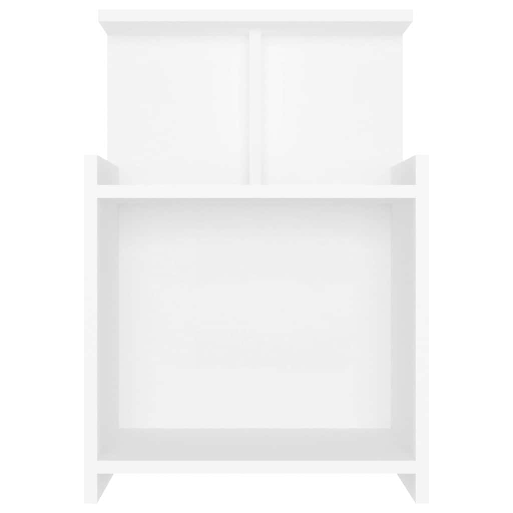Vidaxl nachtkastje 40x35x60 cm bewerkt hout wit