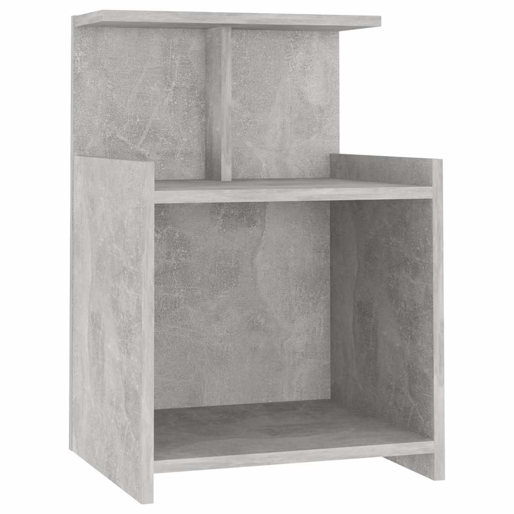 Vidaxl nachtkastjes 2 st 40x35x60 cm bewerkt hout betongrijs