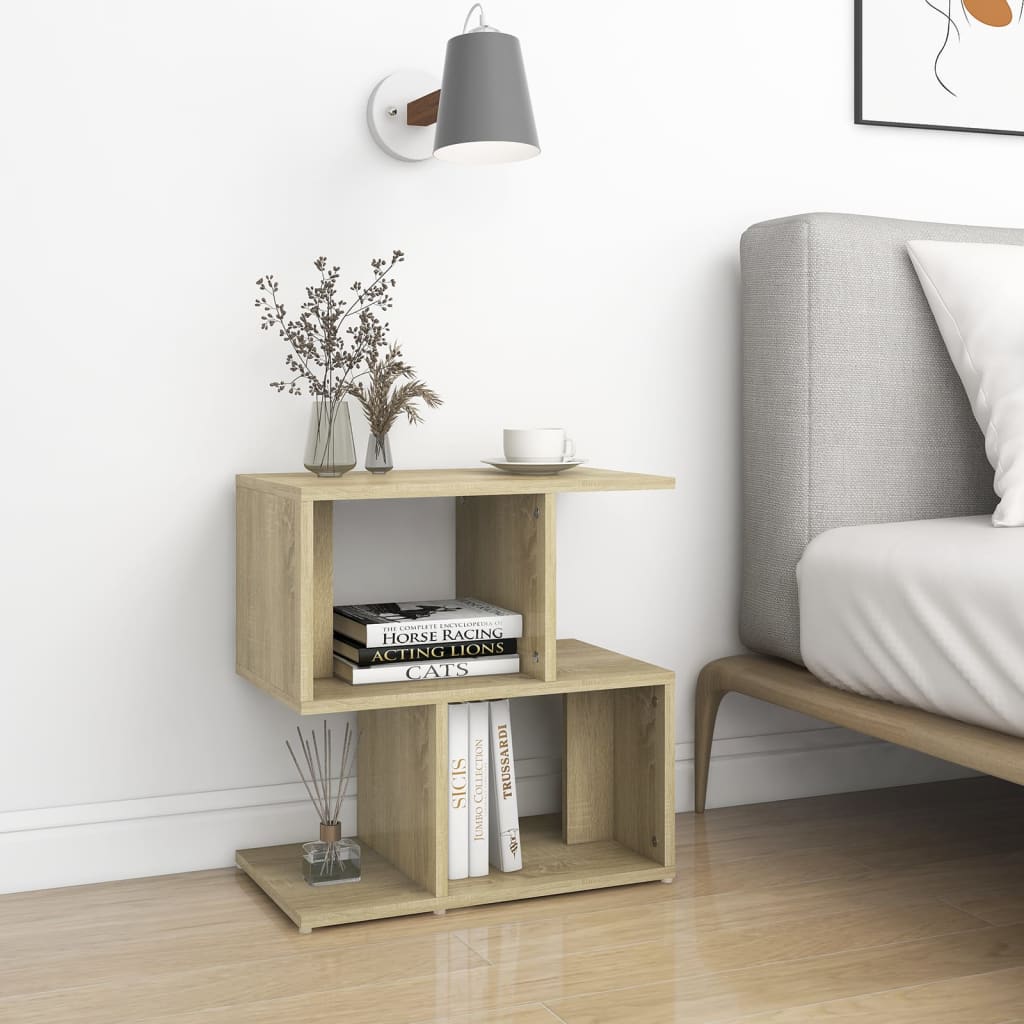 Vidaxl nachtkastjes 2 st 50x30x51,5 cm bewerkt hout sonoma eikenkleur