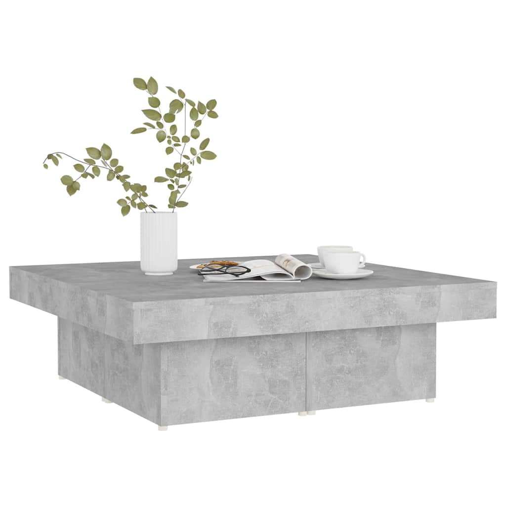 Vidaxl salontafel 90x90x28 cm bewerkt hout betongrijs