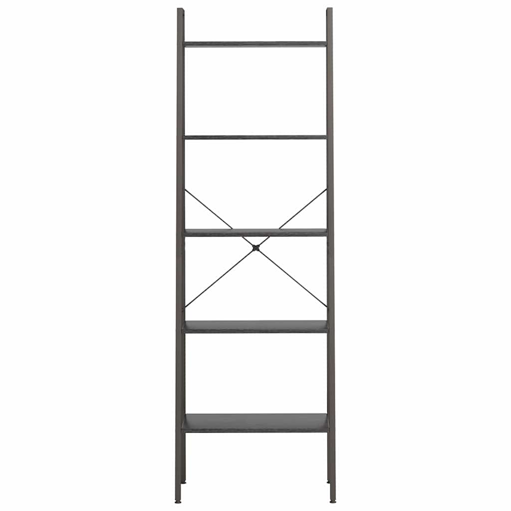 Vidaxl opbergmeubel met 5 lagen 56x35x174 cm zwart