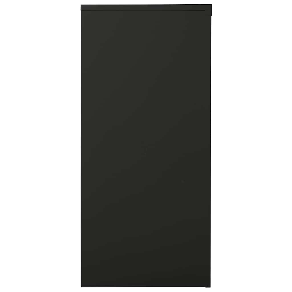 Vidaxl roldeurkast 90x40x90 cm staal antracietkleurig