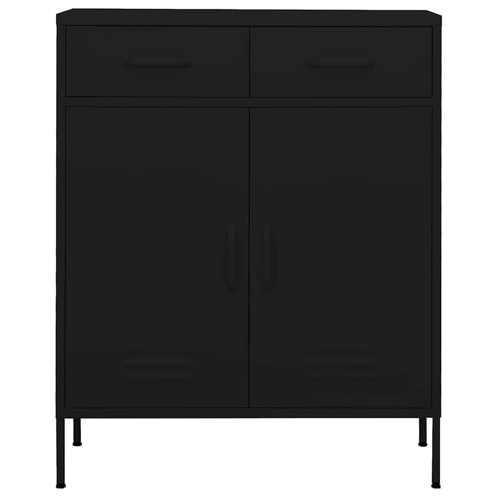 Vidaxl opbergkast 80x35x101,5 cm staal zwart