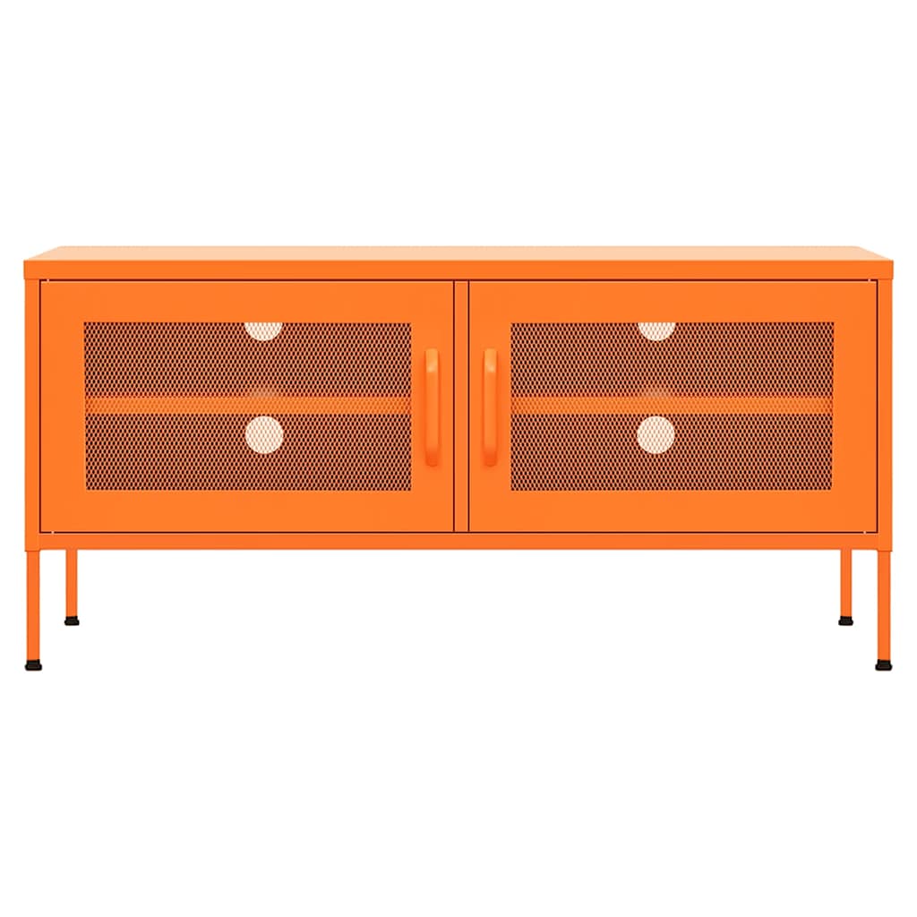 Vidaxl tv-meubel 105x35x50 cm staal oranje