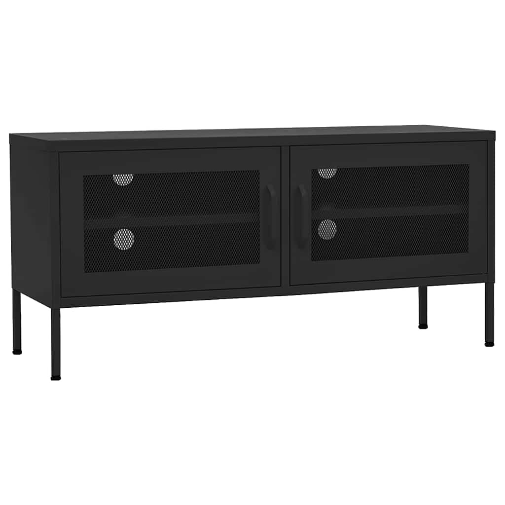 Vidaxl tv-meubel 105x35x50 cm staal zwart