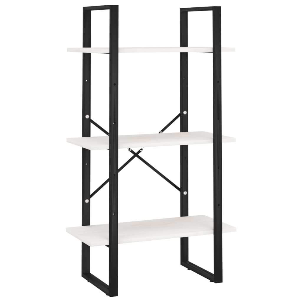 Vidaxl opbergrek 60x30x105 cm massief grenenhout wit