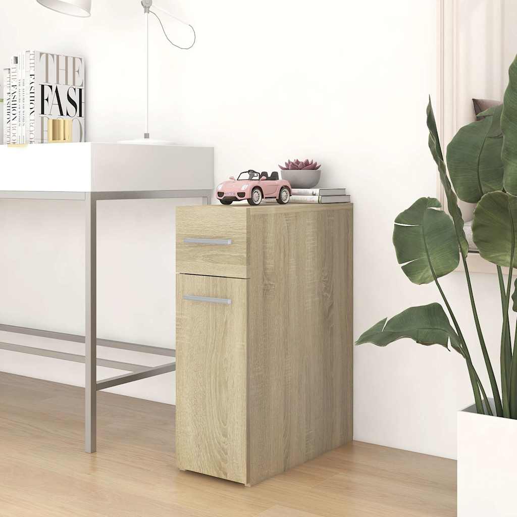 Vidaxl apothekerskast 20x45,5x60 cm bewerkt hout sonoma eikenkleurig