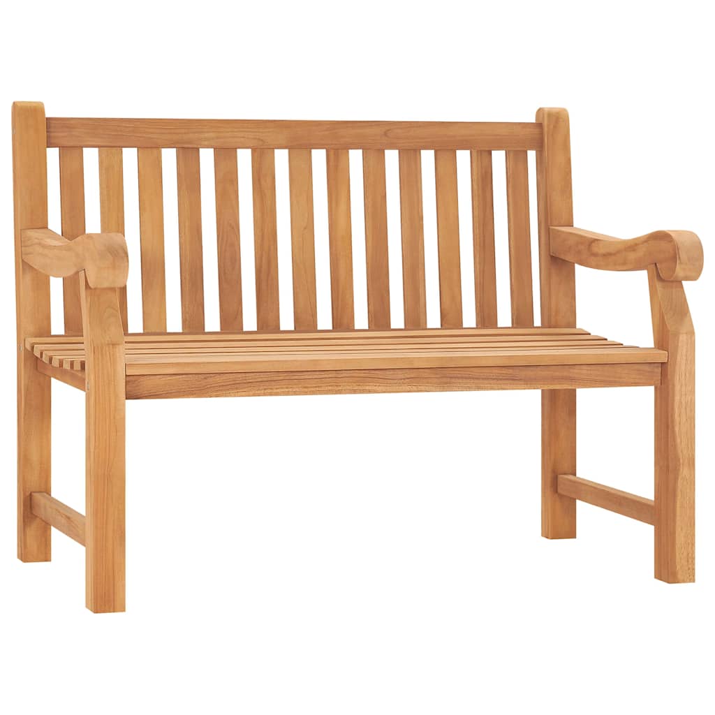 Vidaxl tuinbank 114 cm massief teakhout