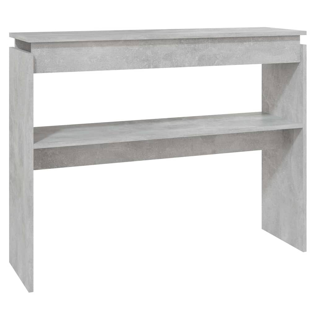 Vidaxl wandtafel 102x30x80 cm bewerkt hout betongrijs