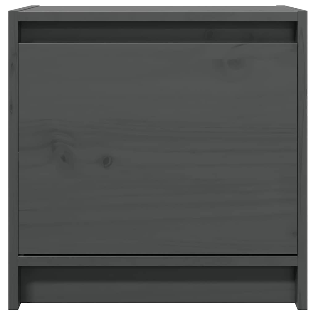 Vidaxl nachtkastjes 2st 40x30,5x40 cm massief grenenhout grijs