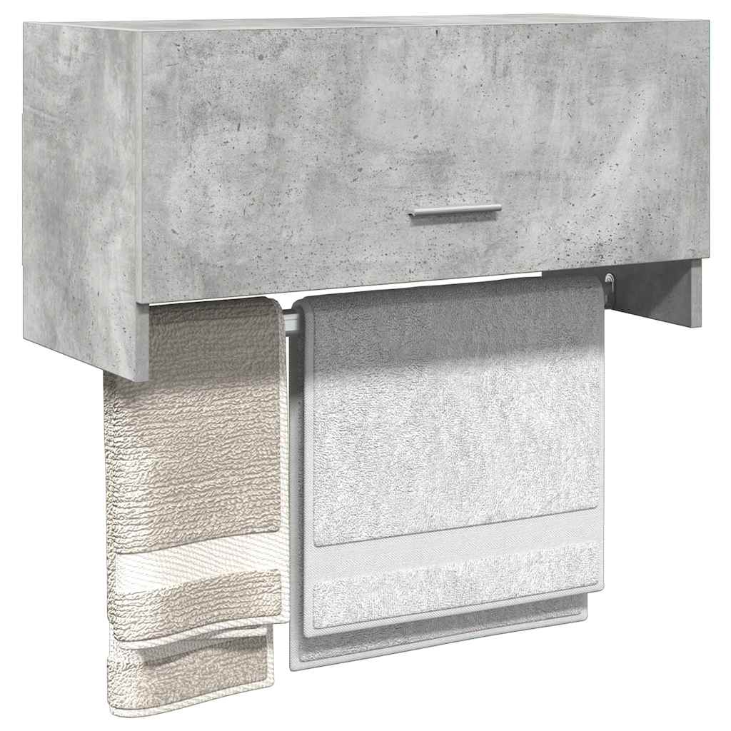 Vidaxl kledingkast 70x32,5x35 cm bewerkt hout betongrijs