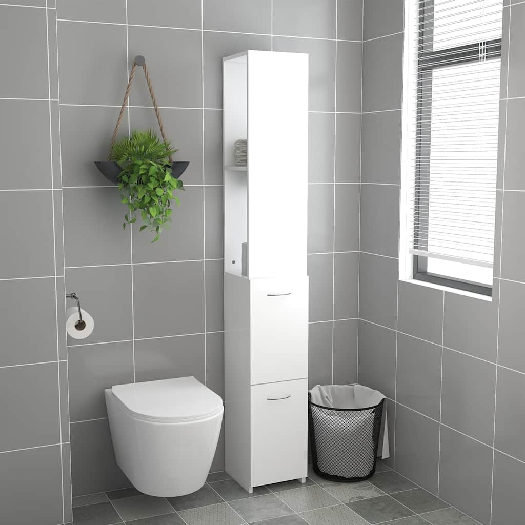 Vidaxl badkamerkast 25x26,5x170 cm bewerkt hout wit