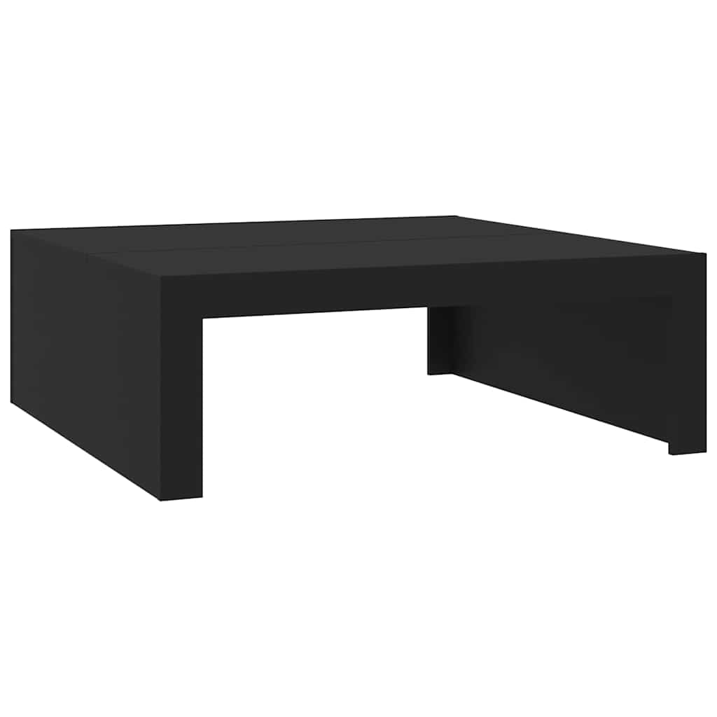 Vidaxl salontafel 100x100x35 cm bewerkt hout zwart