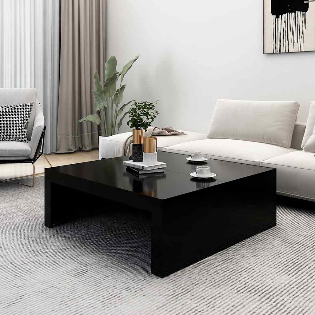 Vidaxl salontafel 100x100x35 cm bewerkt hout zwart