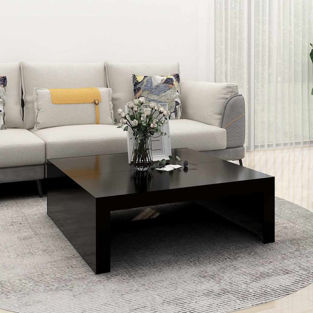 Vidaxl salontafel 100x100x35 cm bewerkt hout zwart