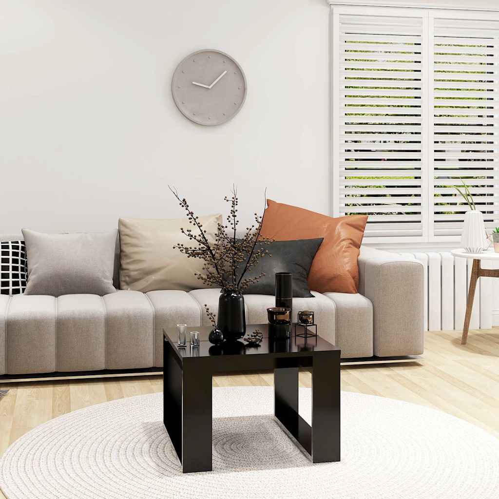 Vidaxl bijzettafel 50x50x35 cm bewerkt hout zwart