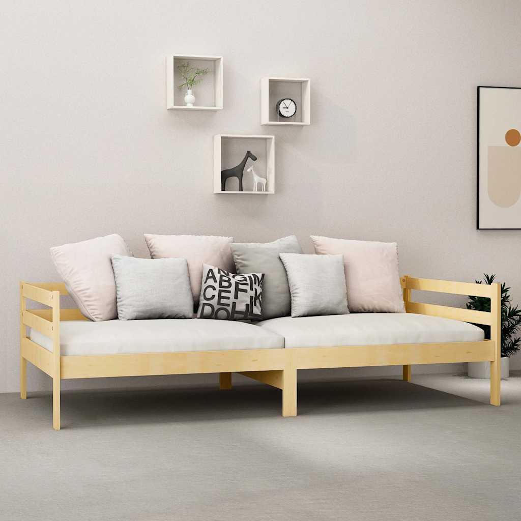 Vidaxl slaapbank massief grenenhout 90x200 cm