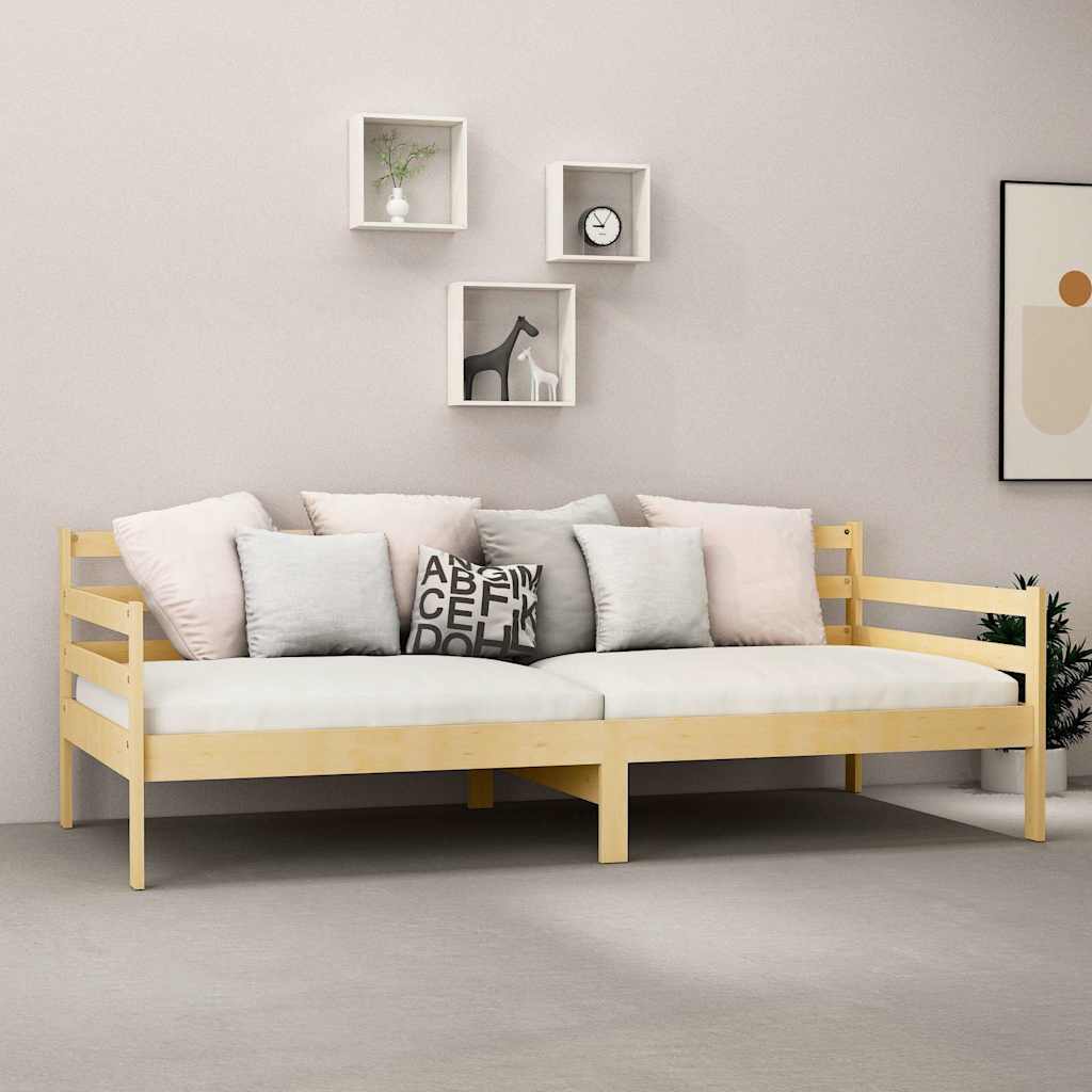 Vidaxl slaapbank massief grenenhout 90x200 cm