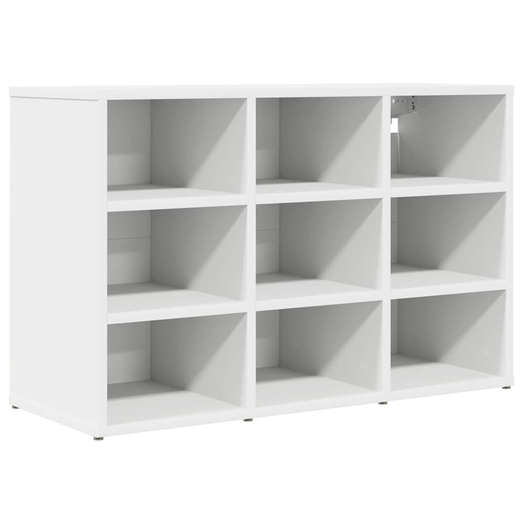 Vidaxl schoenenkast met plank wit 77,5 x 30 x 51 cm bewerkt hout