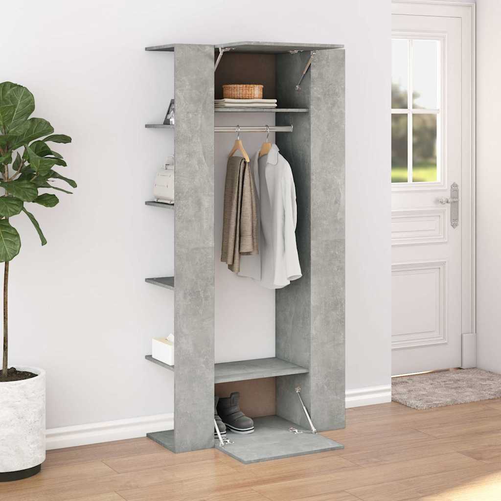 Vidaxl halmeubel 97,5x37x99 cm bewerkt hout betongrijs