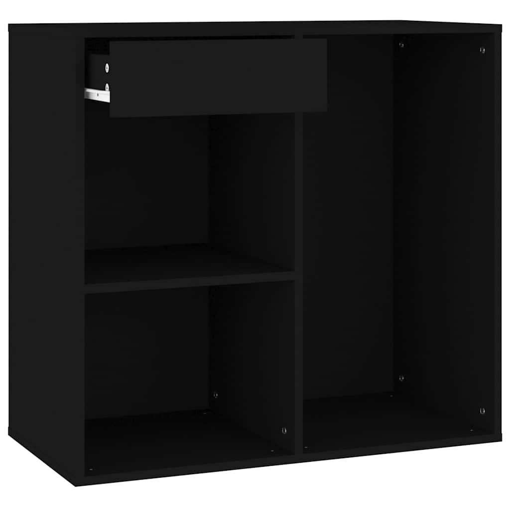 Vidaxl cosmeticakast 80x40x75 cm bewerkt hout zwart