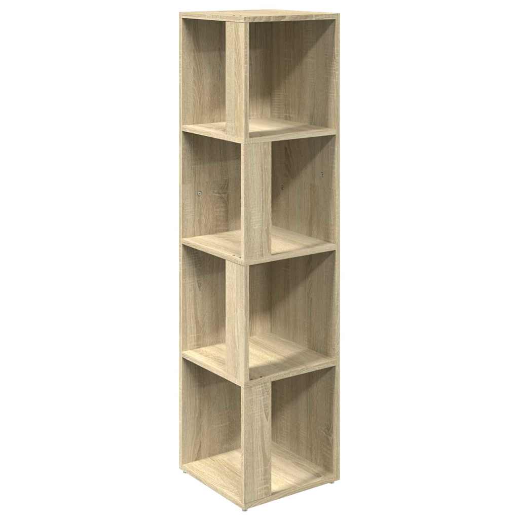 Vidaxl hoekkast 33x33x132 cm bewerkt hout sonoma eikenkleurig