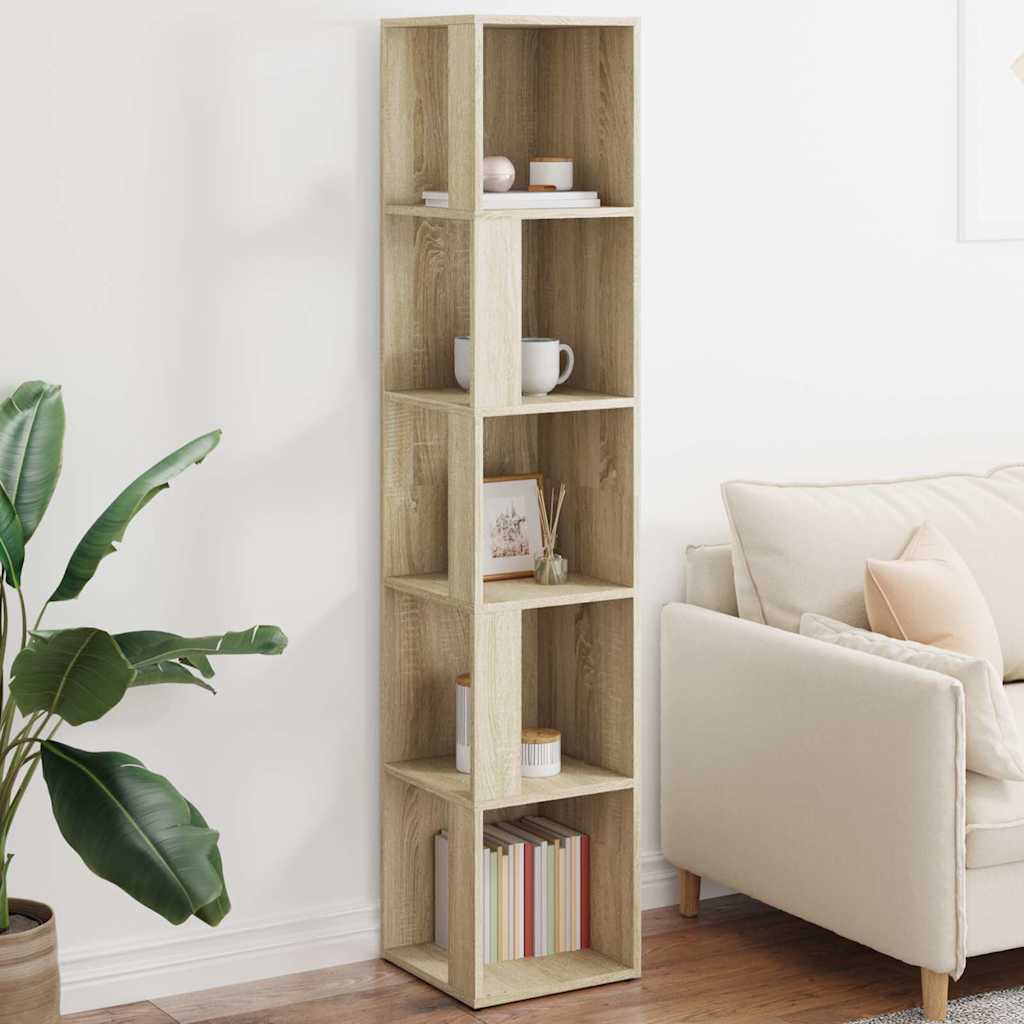 Vidaxl hoekkast 33x33x164,5 cm bewerkt hout sonoma eikenkleurig