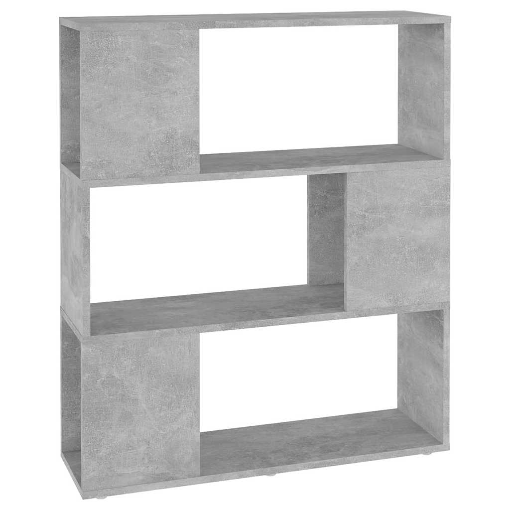 Vidaxl boekenkast kamerscherm 80x24x94 cm bewerkt hout betongrijs