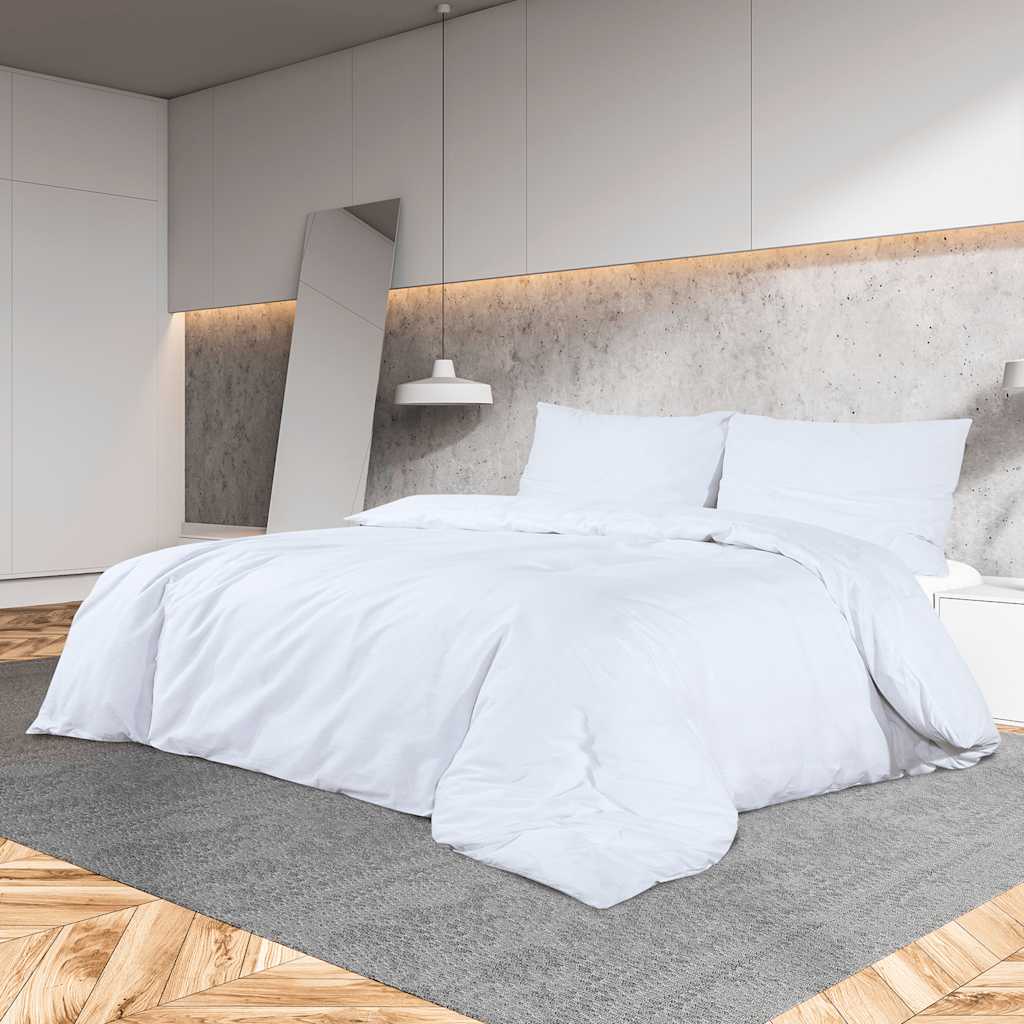 Vidaxl dekbedovertrekset 155x220 cm katoen wit