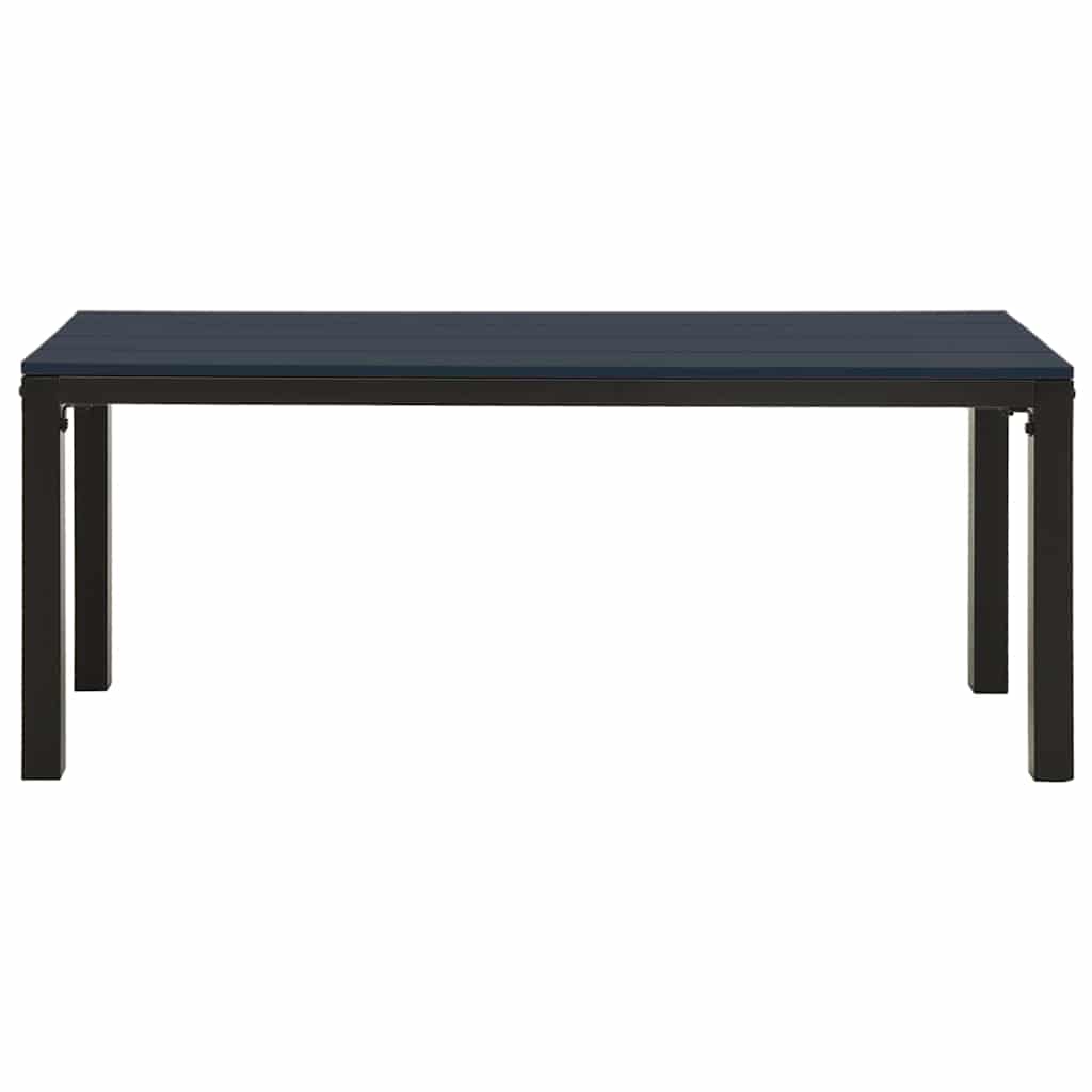 Vidaxl tuinbank 110 cm staal en hkc zwart
