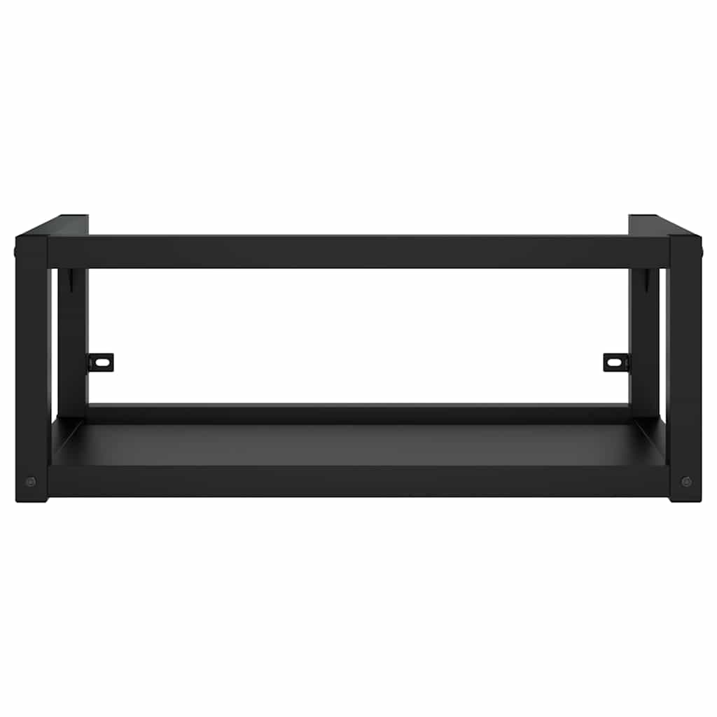 Vidaxl wastafelframe wandgemonteerd 79x38x31 cm ijzer zwart