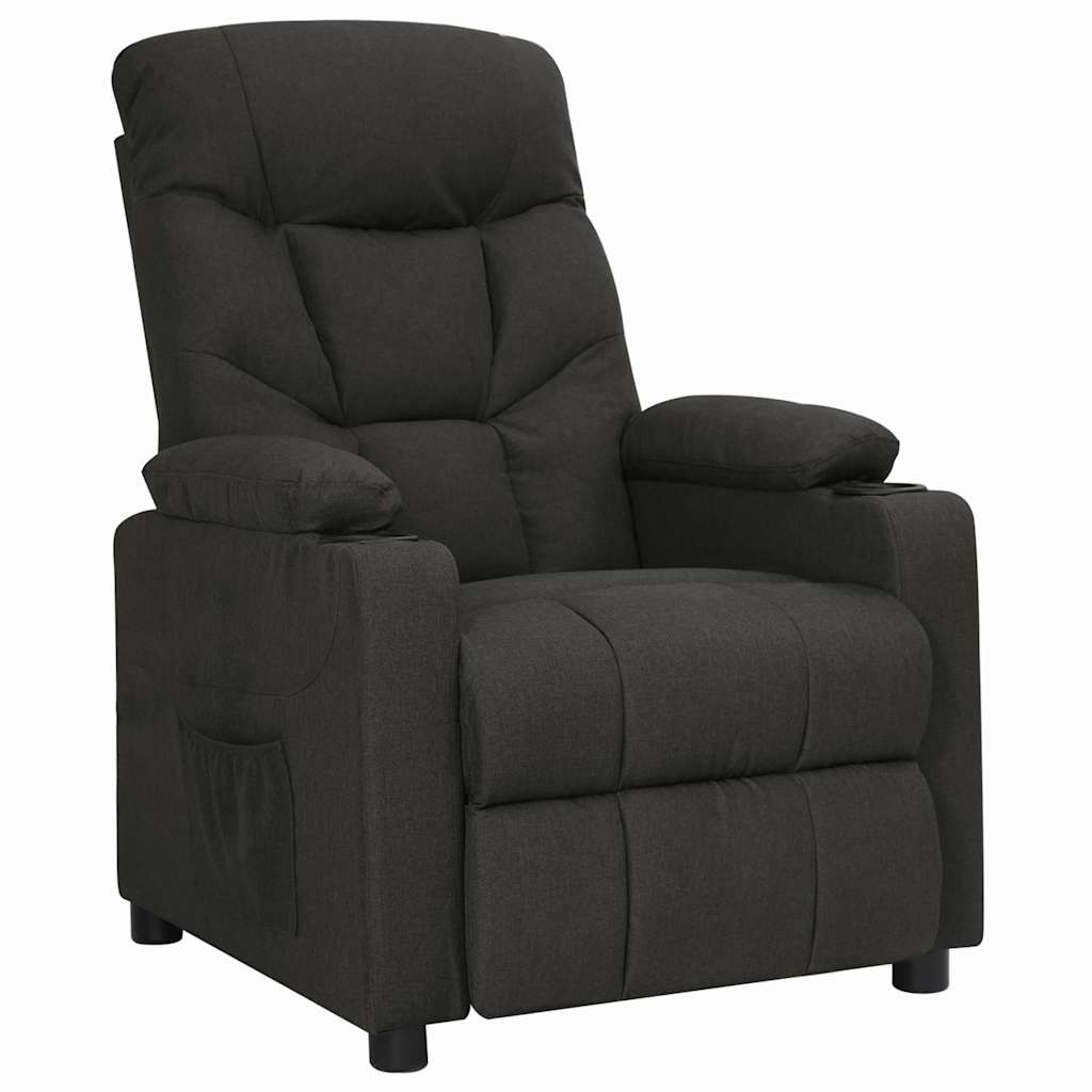 Vidaxl fauteuil verstelbaar stof zwart