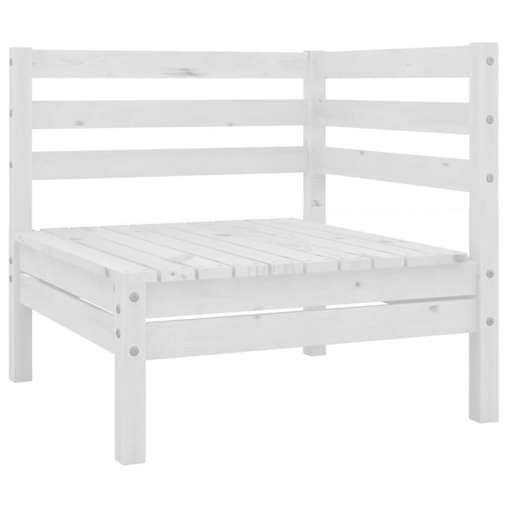 Vidaxl tuinbank 2-zits massief grenenhout wit