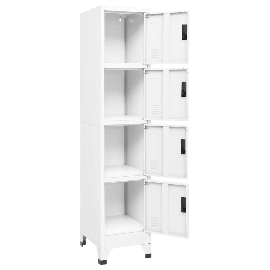 Vidaxl lockerkast 38x45x180 cm staal wit