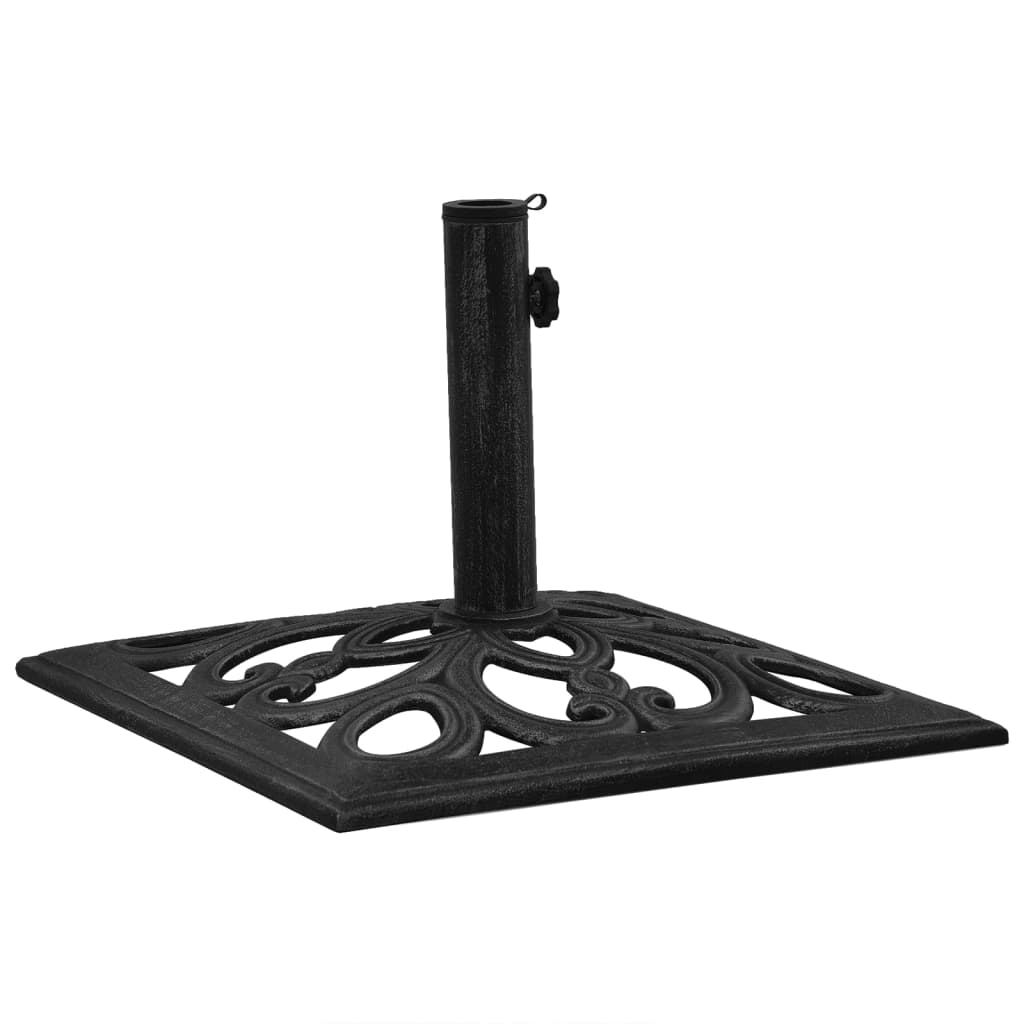 VidaXL Parasolvoet 47x47x33 cm gietijzer zwart